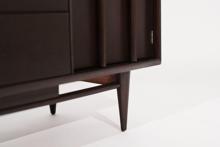 Eloquence Credenza in Dark Walnut by Kent Coffey, circa 1950s