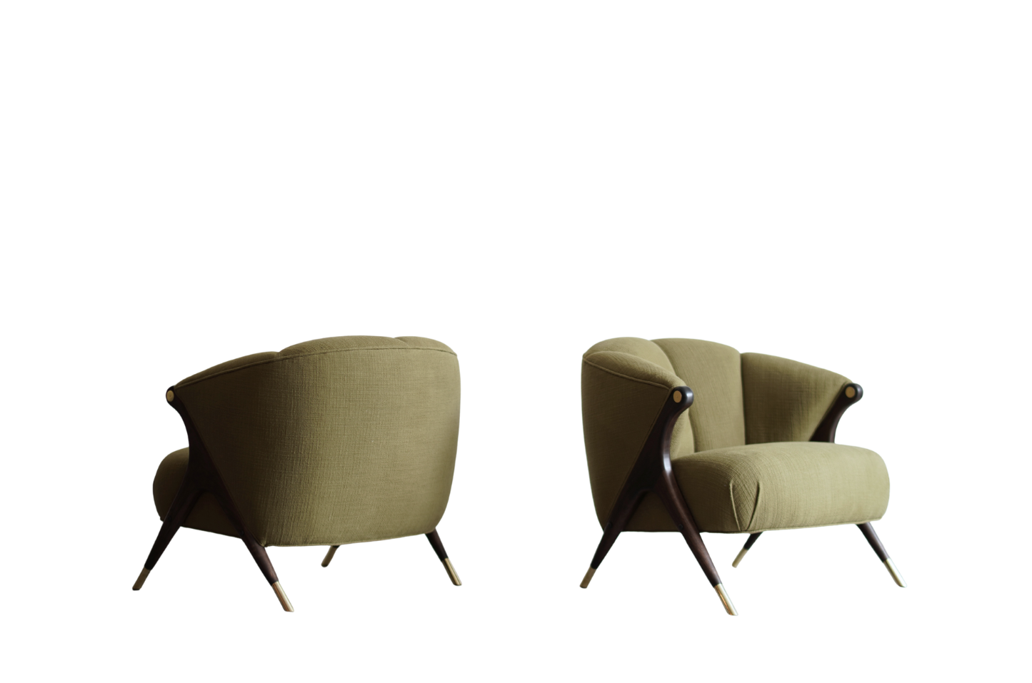 Set of Lounge Chairs by Karpen of California, C. 1950s