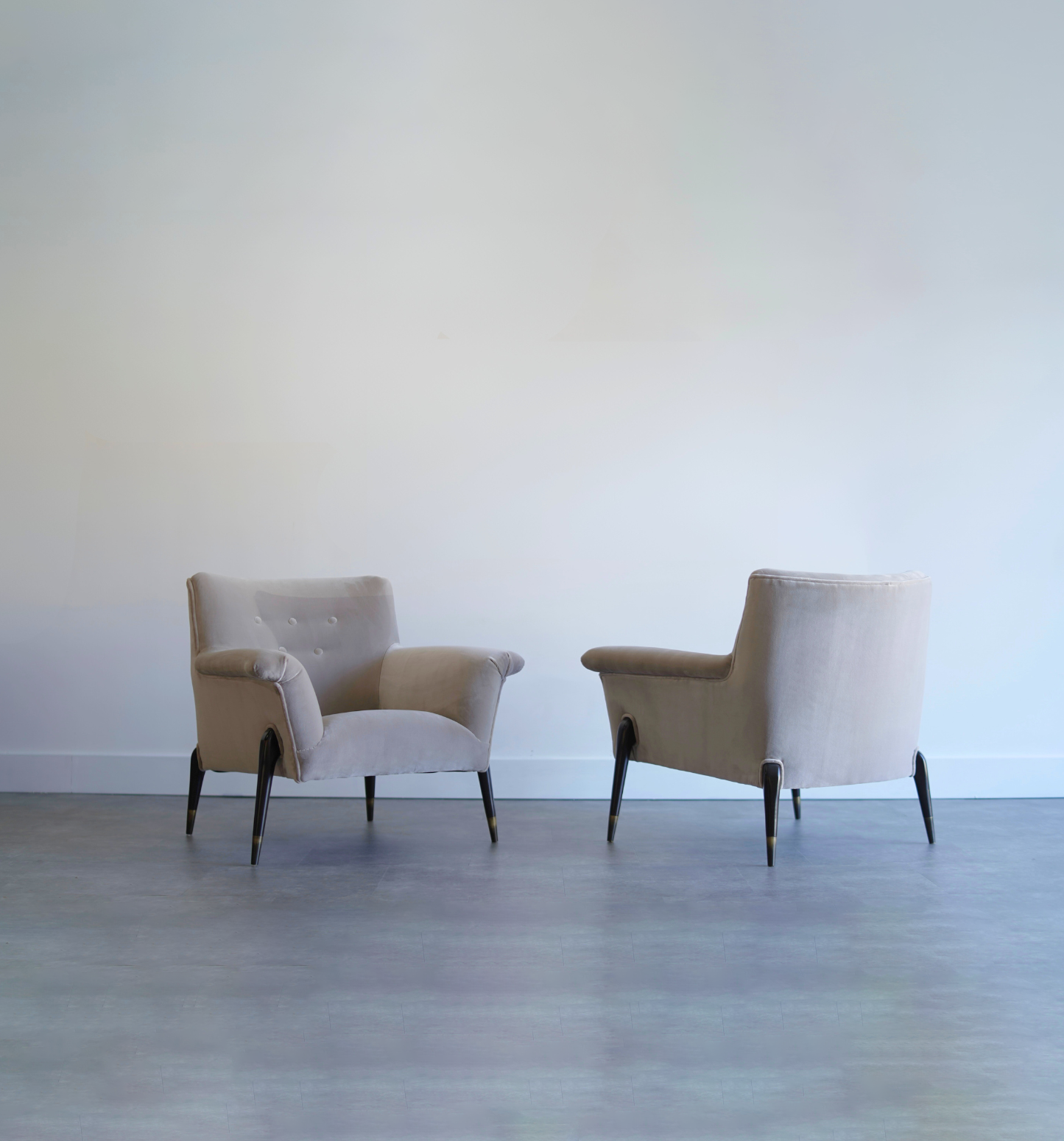 Spider Leg Lounge Chairs, Ico Parisi Style, C. 1960s