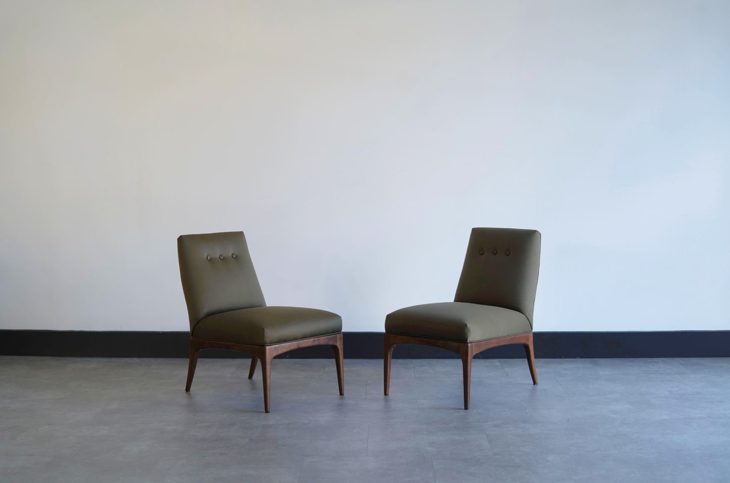 Set of Slipper Chairs by Erwin Lambeth, C. 1950s