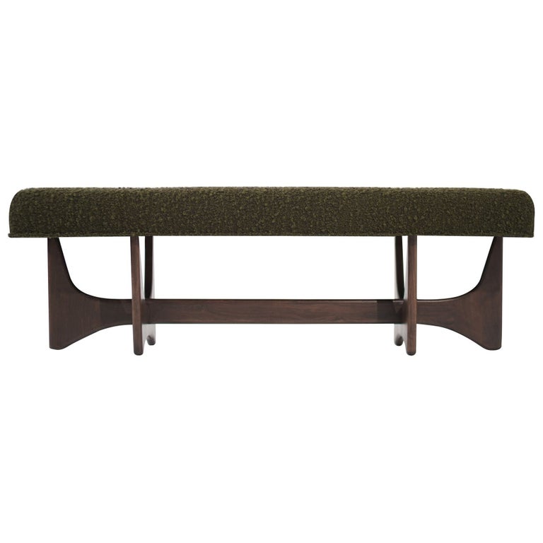 Artisanal Bench in Dark Walnut