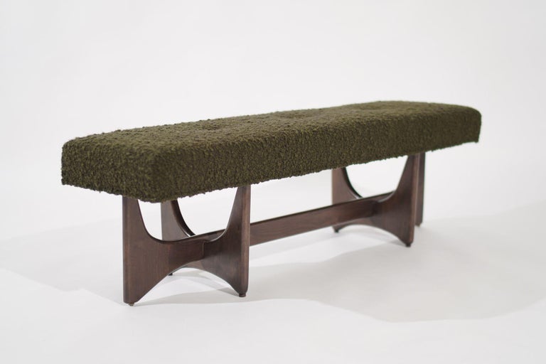Artisanal Bench in Dark Walnut