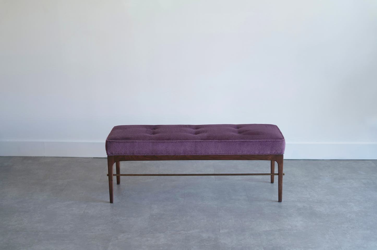 Linear Bench in Dark Walnut Walnut Series 48