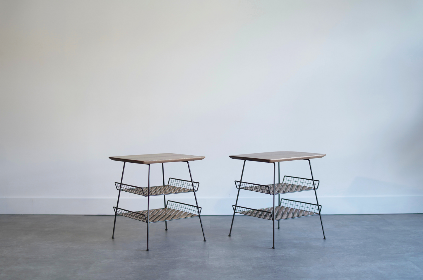 Industrial Set of End Tables by Tony Paul, C. 1960s