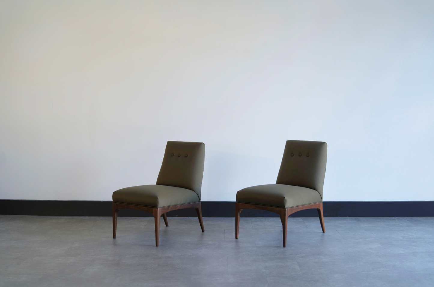 Set of Slipper Chairs by Erwin Lambeth, C. 1950s