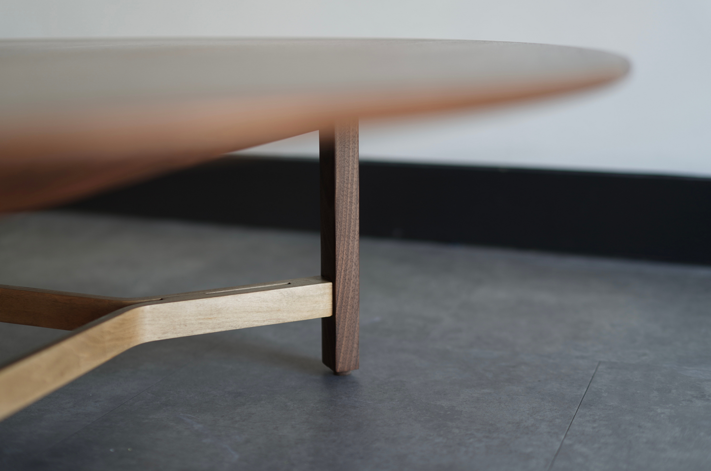Natural Walnut Coffee Table by Lewis Butler for Knoll, C. 1950s