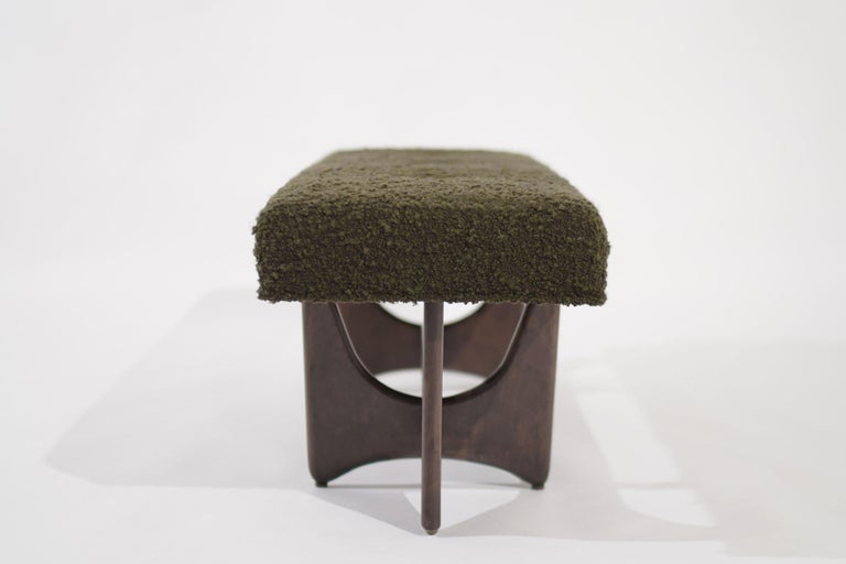 Artisanal Bench in Dark Walnut