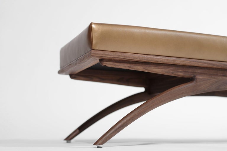 Convex Bench Series 72 in Matte Natural Walnut
