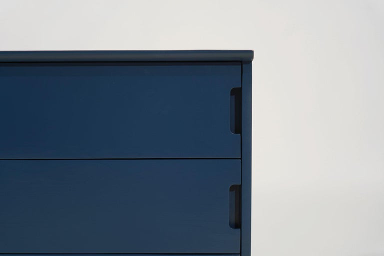 Royal Blue MCM Chests of Drawers, C. 1950s