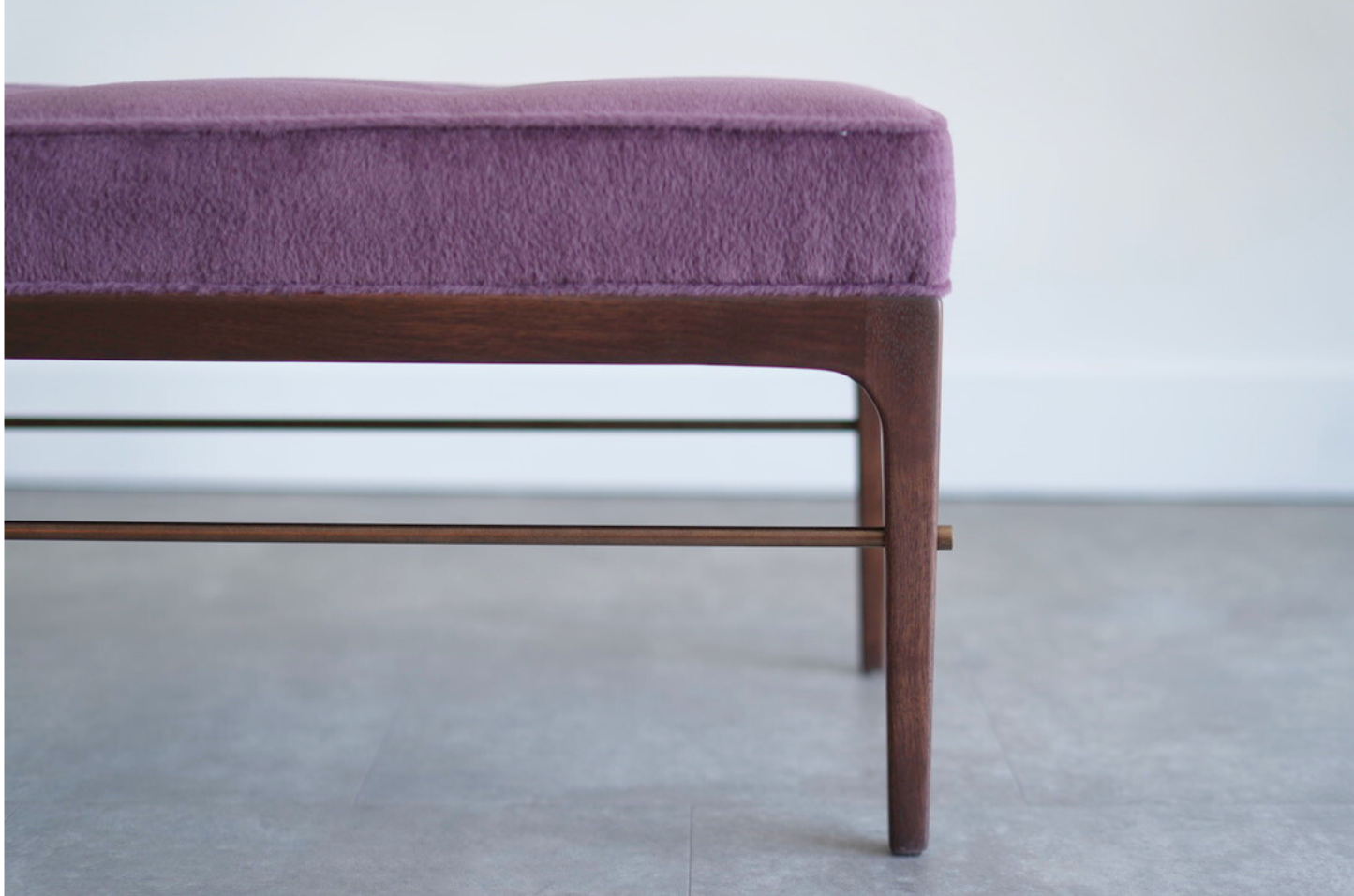 Linear Bench in Dark Walnut Walnut Series 48