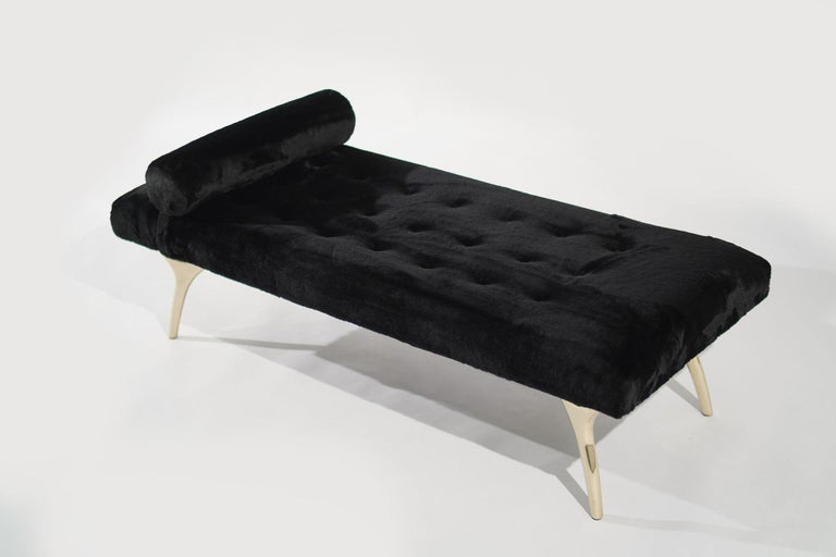 Crescent Daybed in Polished Brass