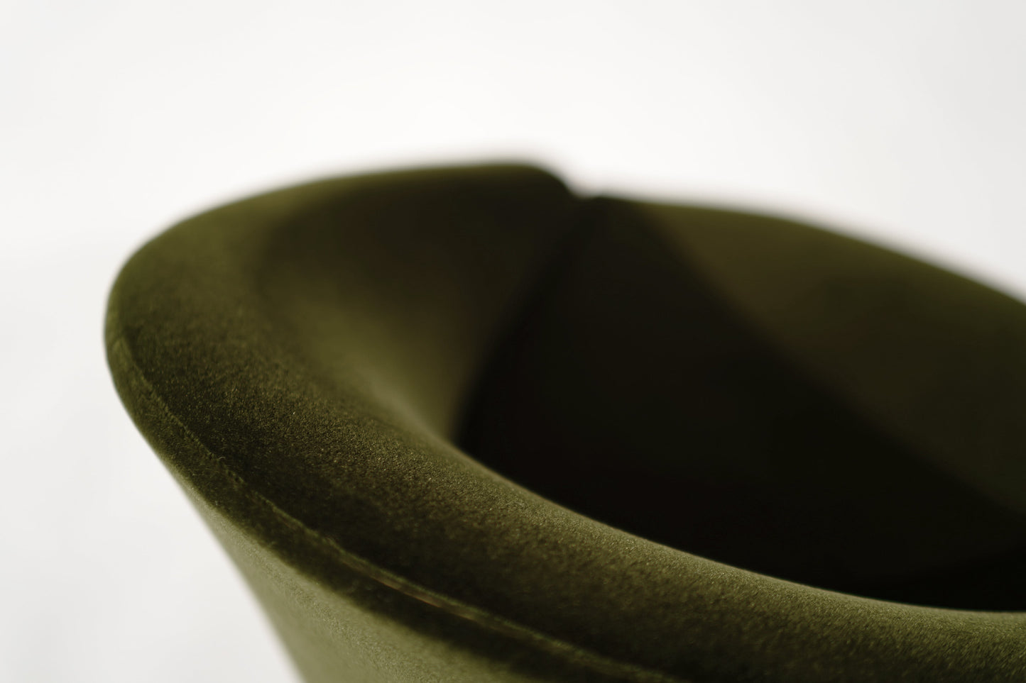 Adrian Pearsall for Craft Associates Swivel Chairs in Olive Velvet, C. 1950s