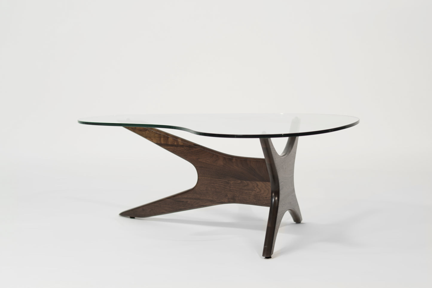 Asymmetrical Walnut Cocktail Table by Adrian Pearsall, C. 1950s