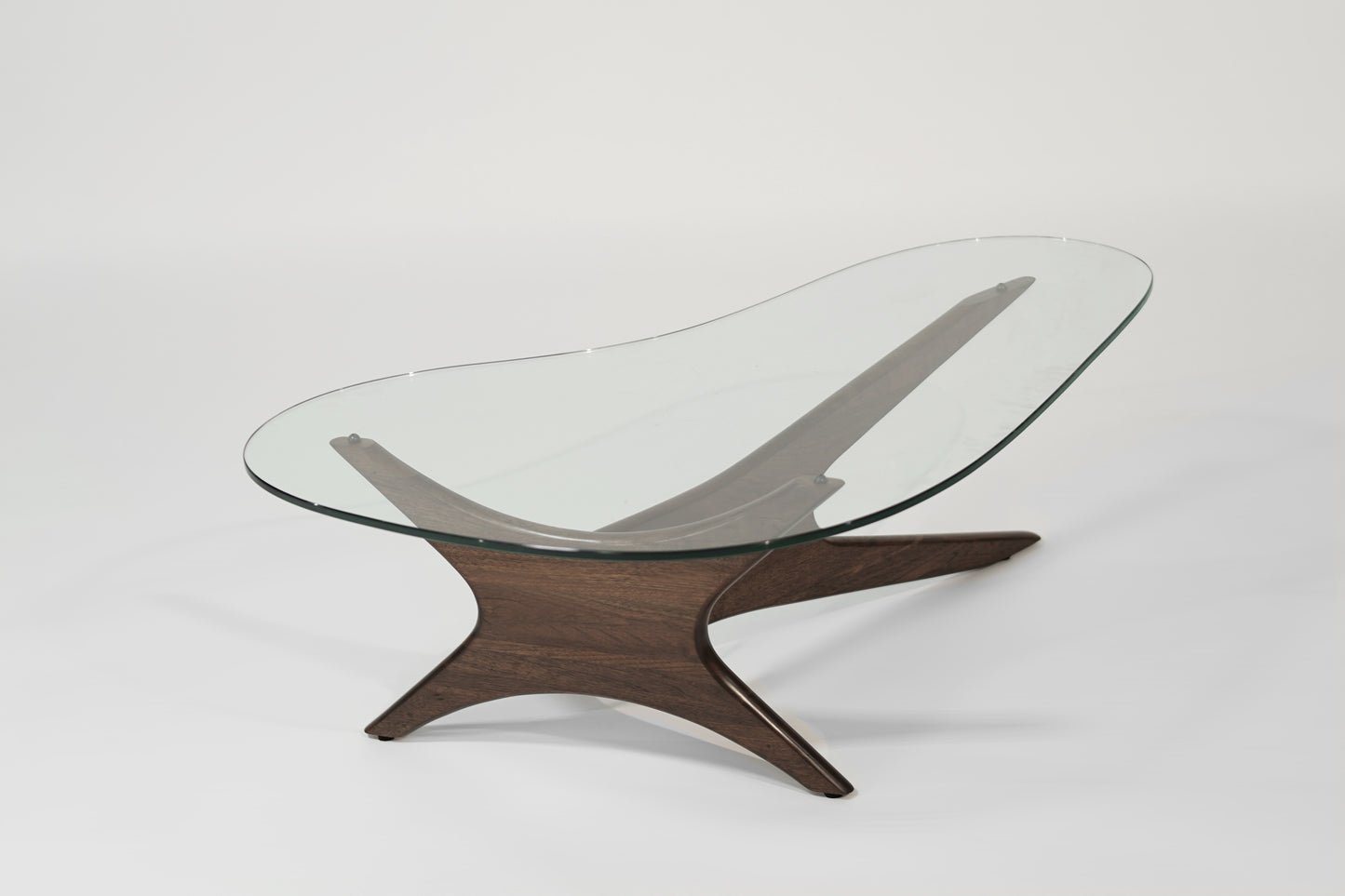 Asymmetrical Walnut Cocktail Table by Adrian Pearsall, C. 1950s