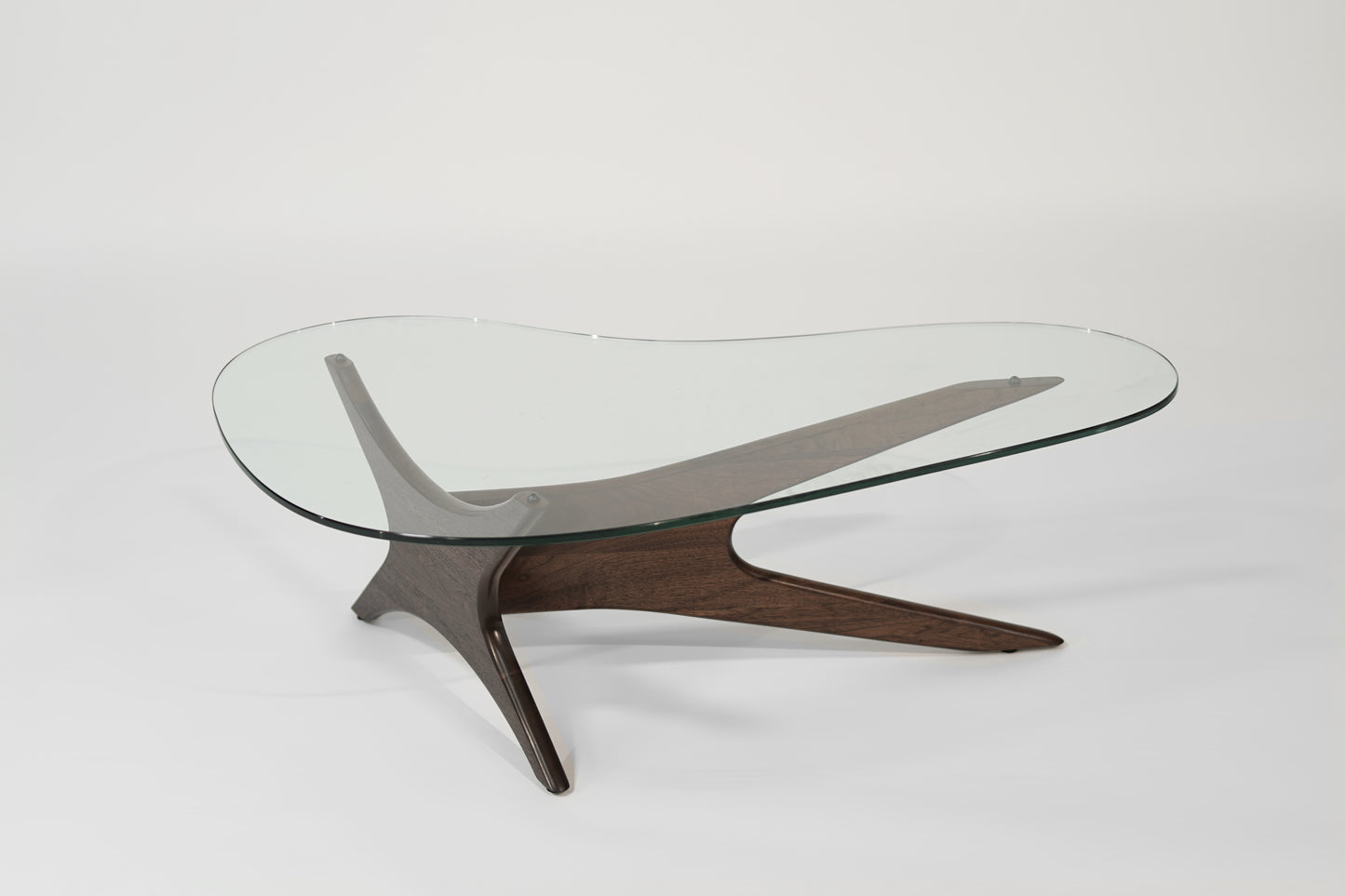 Asymmetrical Walnut Cocktail Table by Adrian Pearsall, C. 1950s