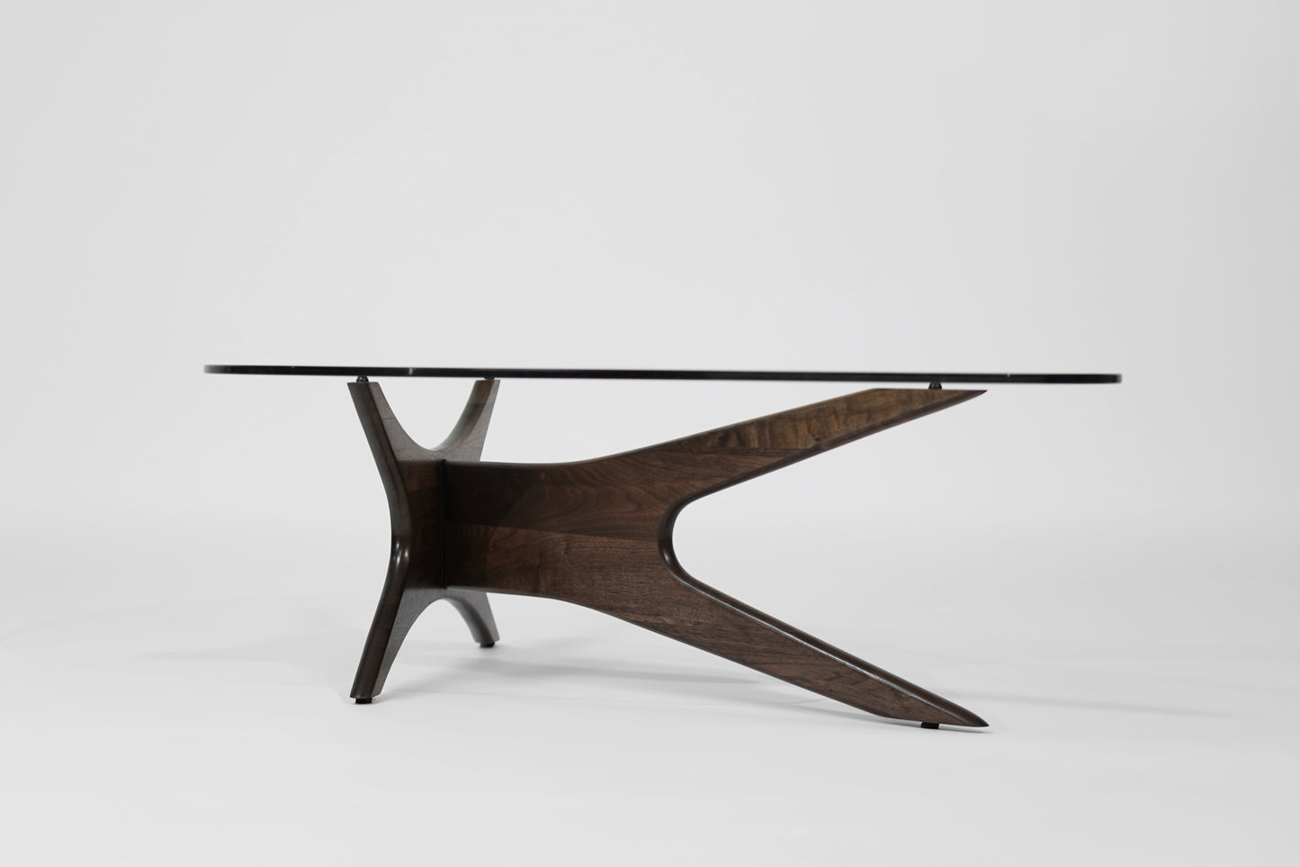 Asymmetrical Walnut Cocktail Table by Adrian Pearsall, C. 1950s