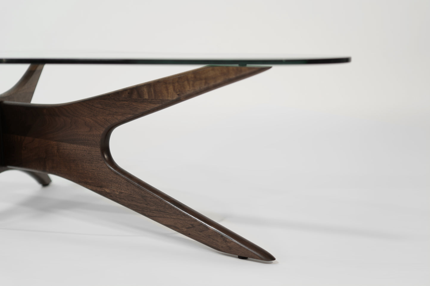 Asymmetrical Walnut Cocktail Table by Adrian Pearsall, C. 1950s