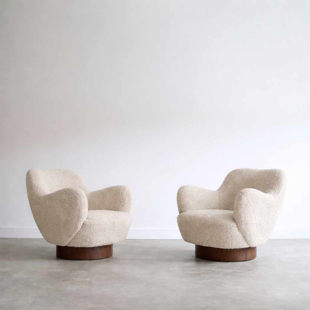 Kagan-Dreyfuss Swivel Chairs, Model 100A, by Vladimir Kagan