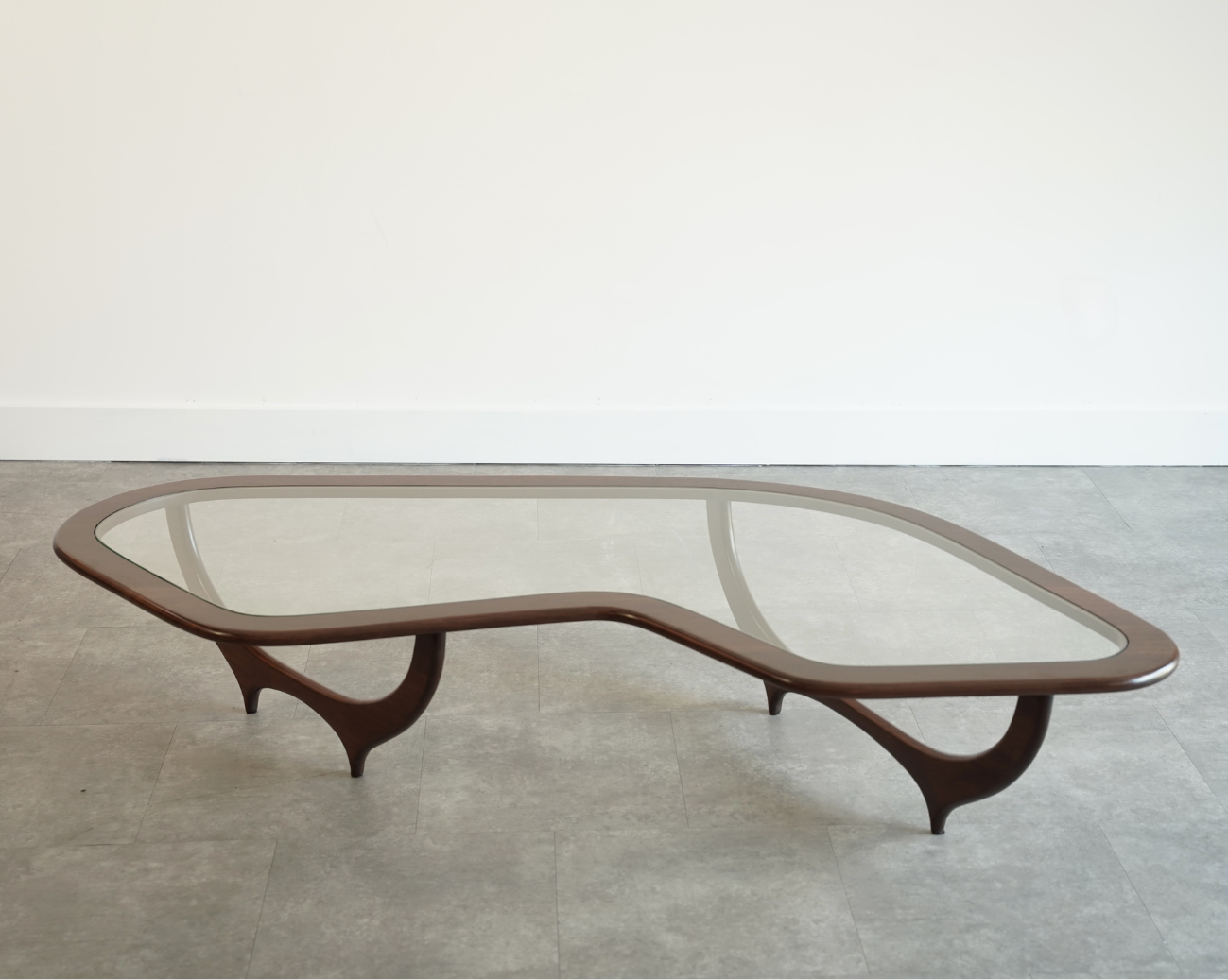 Contour Coffee Table in Special Walnut by Stamford Modern