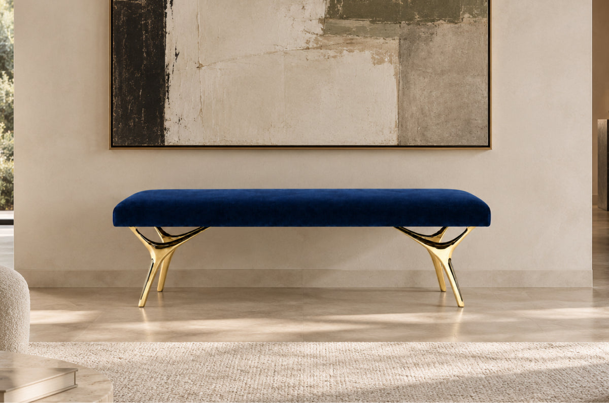 Crescent Bench Series 60 in Brass