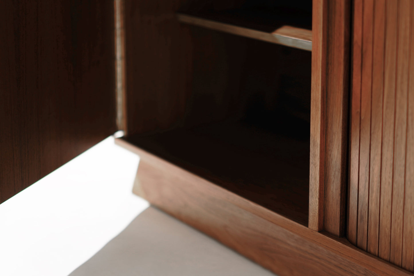 Scandinavian Modern Teak & Walnut Credenza, C. 1950s