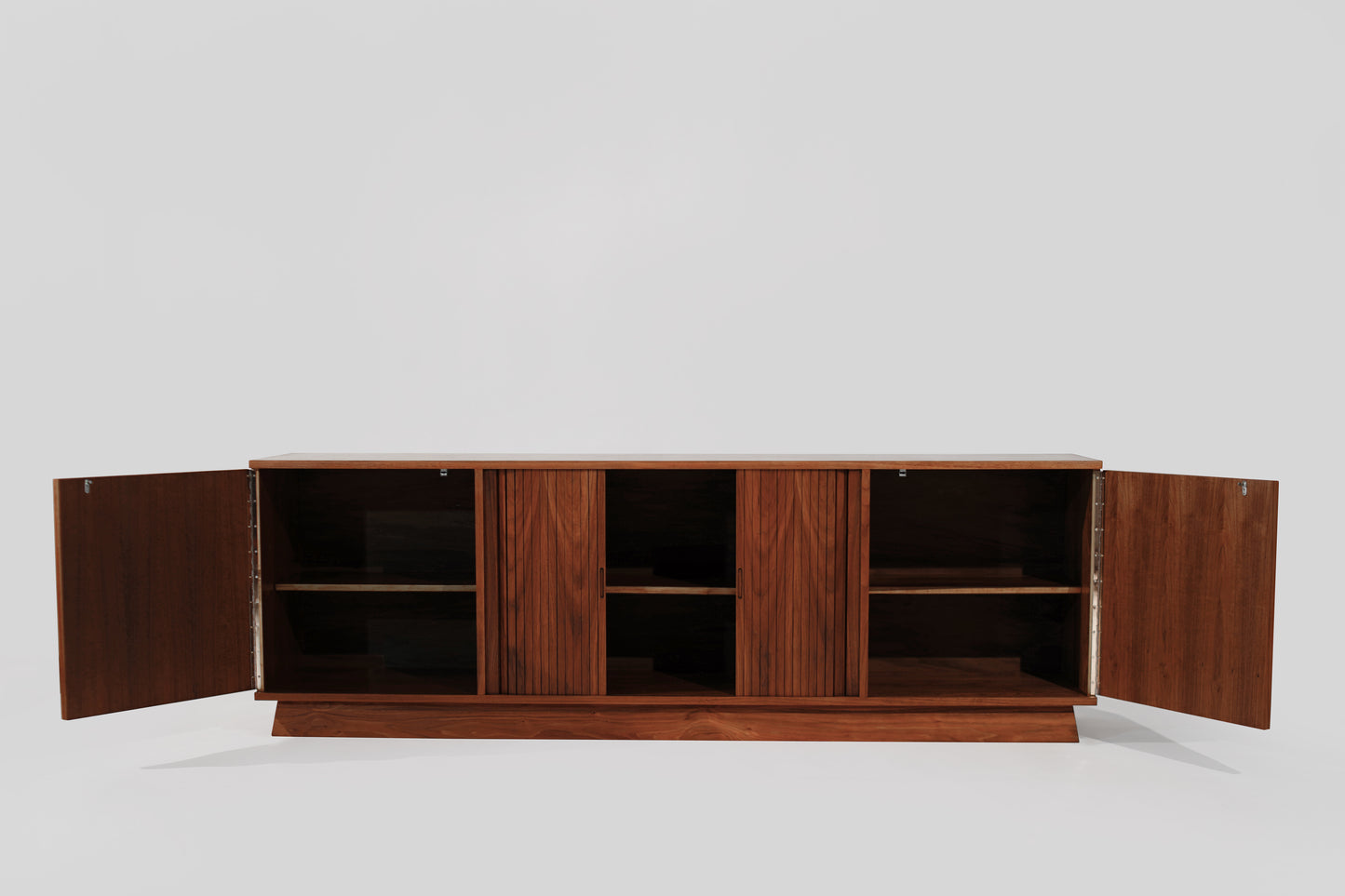 Scandinavian Modern Teak & Walnut Credenza, C. 1950s