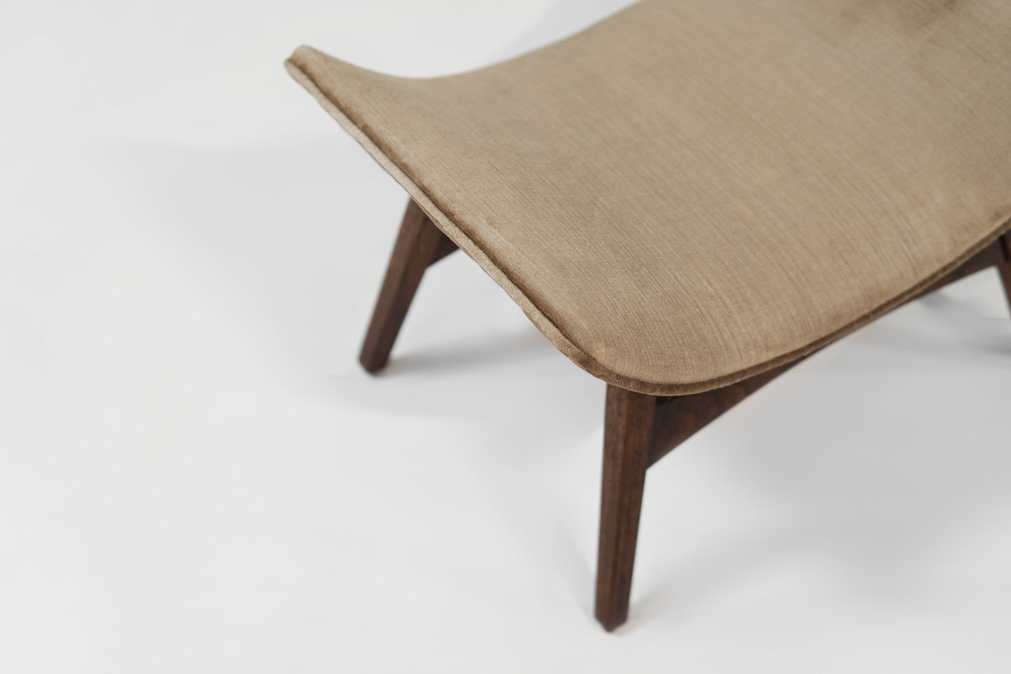 Mid-Century Danish Modern Curved Stools, Circa 1950s