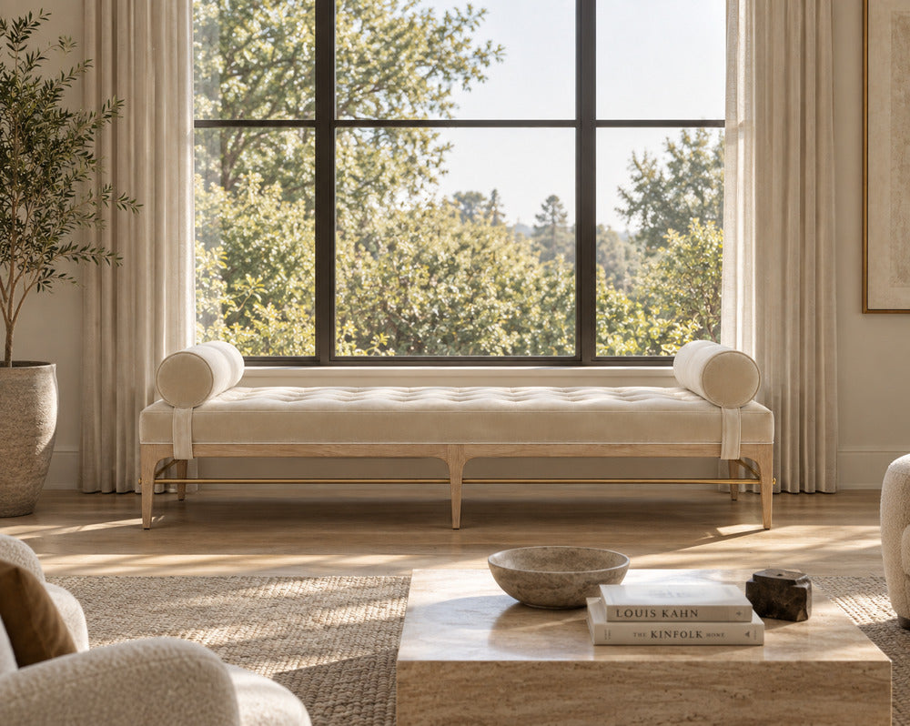 Linear Daybed – Double Bolster in Special Walnut Series 72