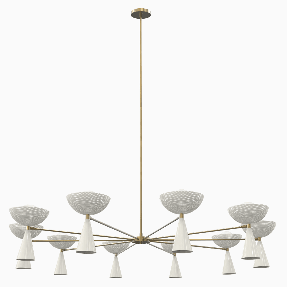 Grand Molto (Stark White, Natural Brass)