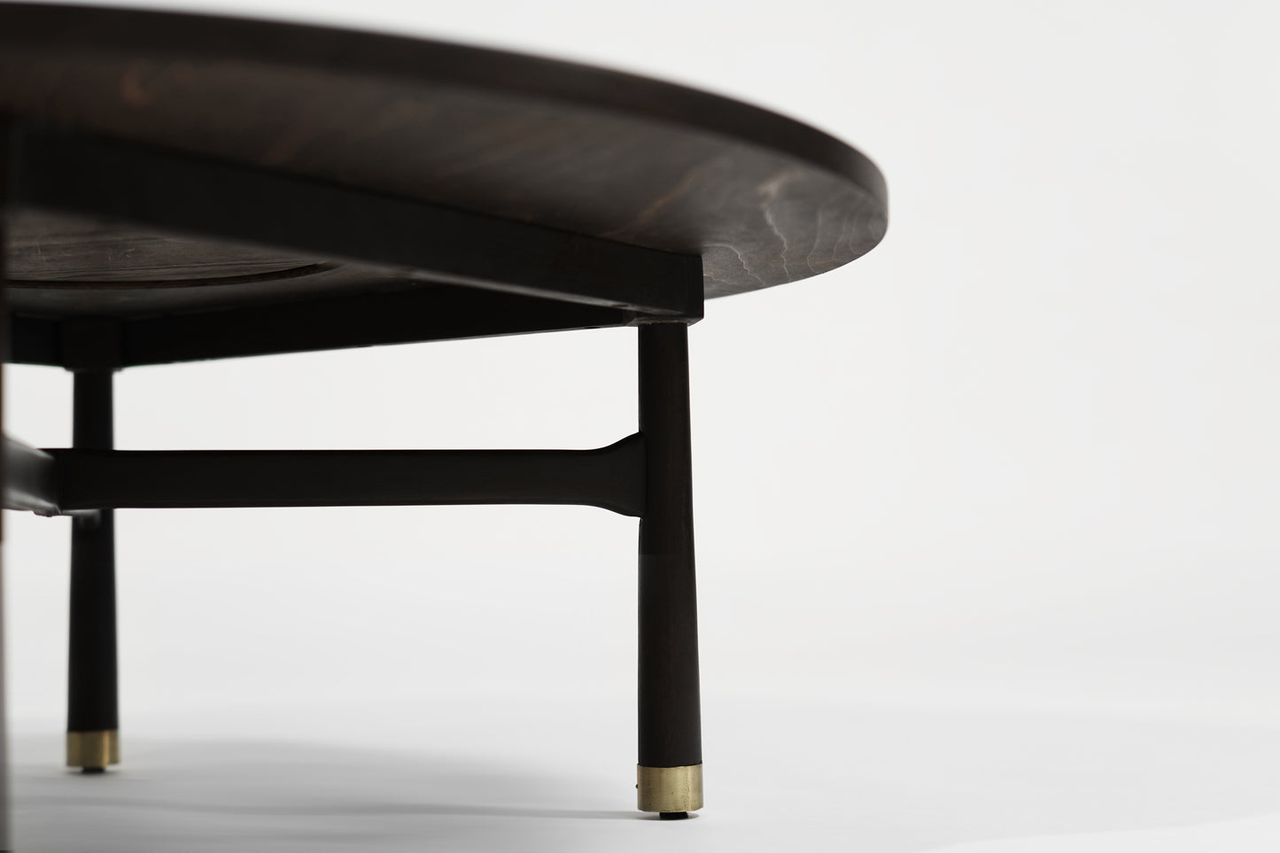 Walnut and Brass Coffee Table by Harvey Probber, C. 1950s