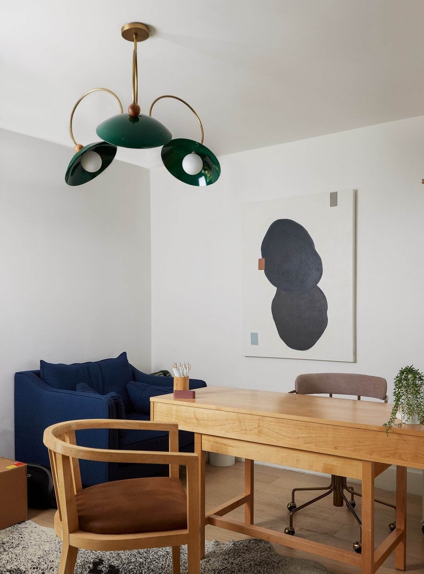 Primrose (Malachite, Natural Brass) — Interior by Urbanology Designs, Photo by Matti Gresham