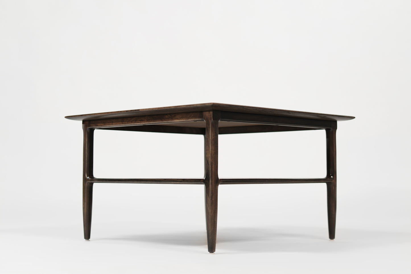 Set of Mid-Century Oak Coffee Tables in Espresso, C. 1950s
