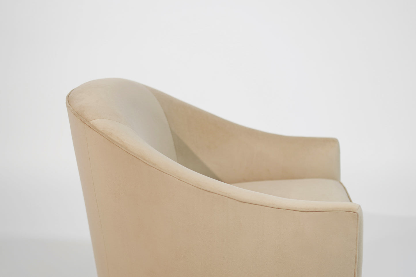 Milo Baughman Swivel Chais on Bronze Supports, C. 1970s