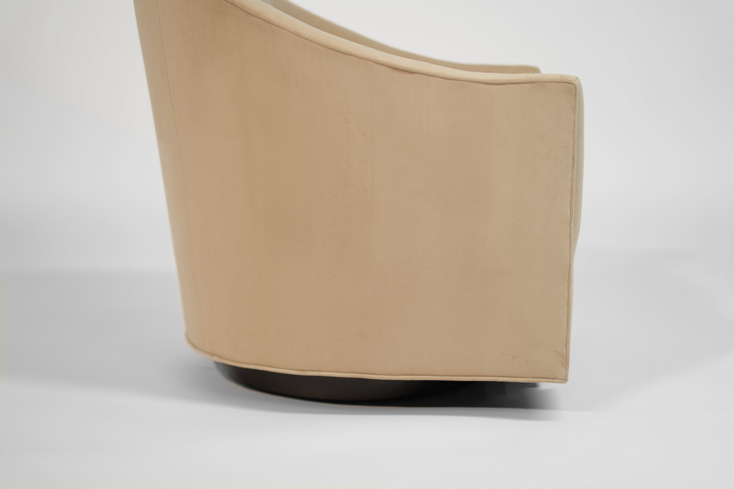 Milo Baughman Swivel Chais on Bronze Supports, C. 1970s