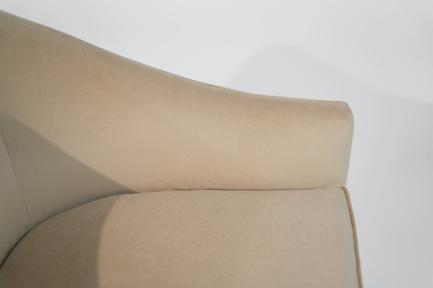 Milo Baughman Swivel Chais on Bronze Supports, C. 1970s
