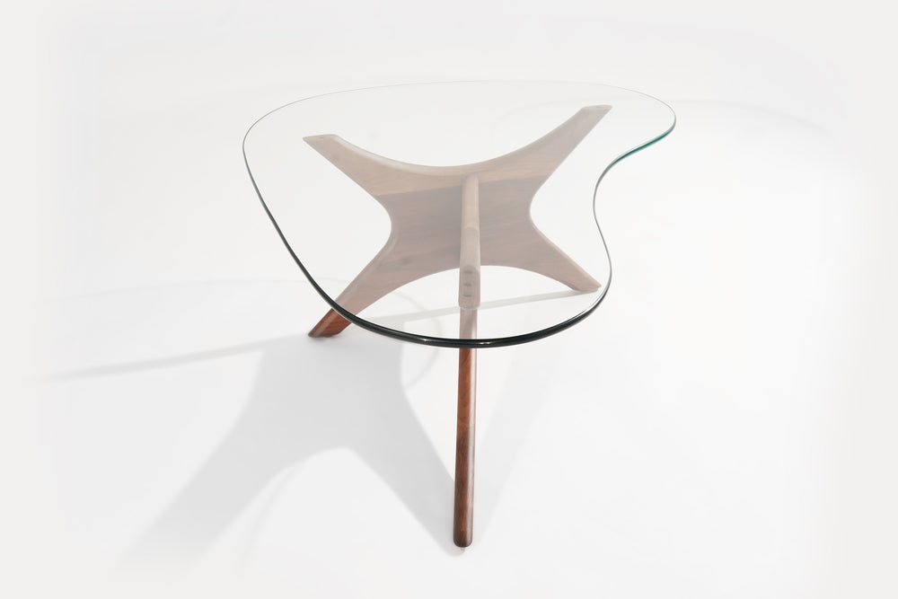 Asymmetrical Walnut Cocktail Table by Adrian Pearsall, C. 1950s