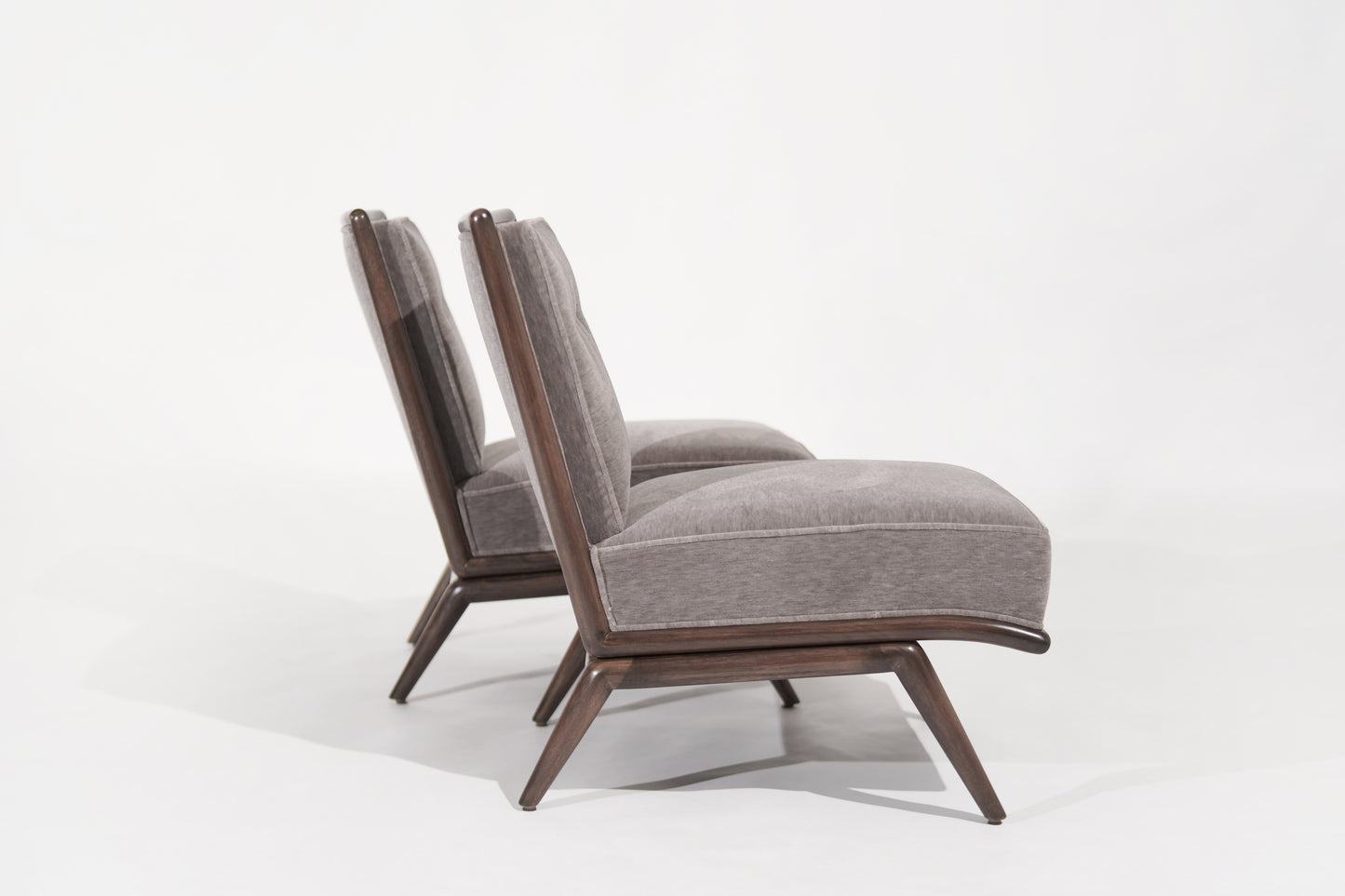 Set of Slipper Chairs by T.H. Robsjohn-Gibbings for Widdicomb, C. 1950s