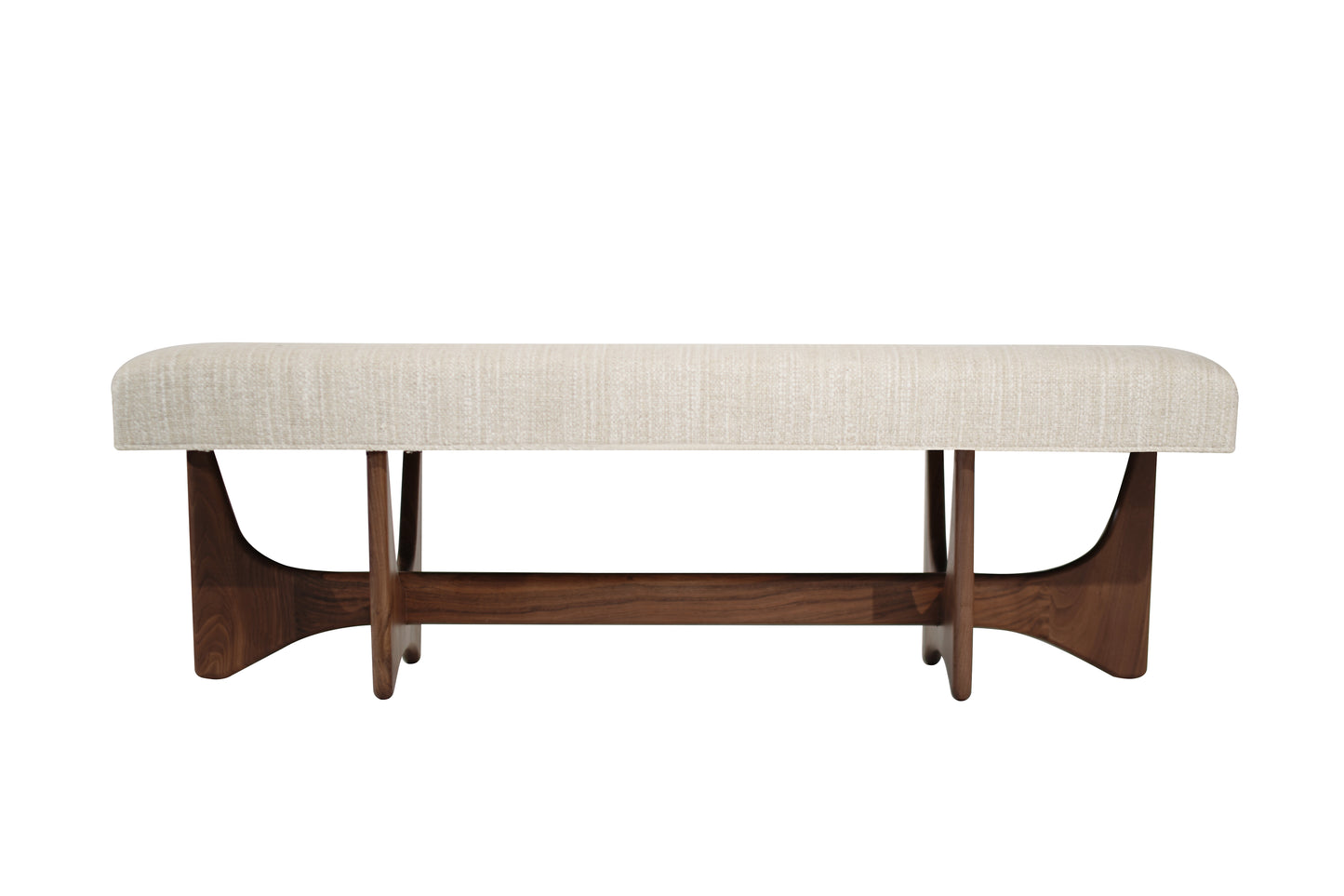 Artisanal Bench in Natural Walnut