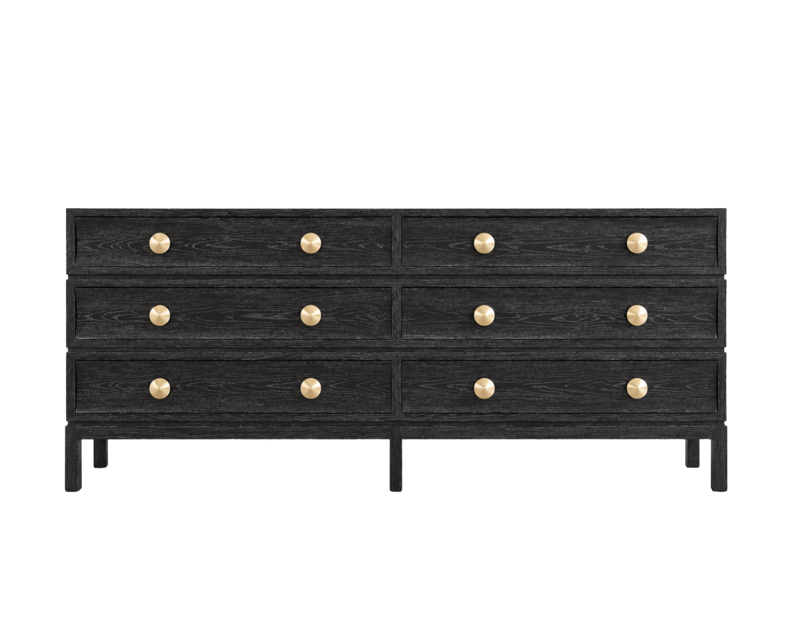 wood dresser with black hardware Black Modern Dresser Redo: Cut 'n Paste With O'verlays -