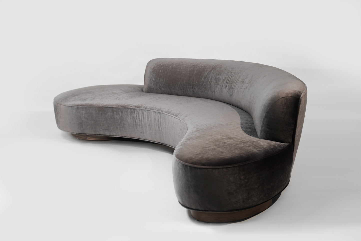 Serpentine Sofa by Vladimir Kagan in Mohair, Model 150BS, 2000s
