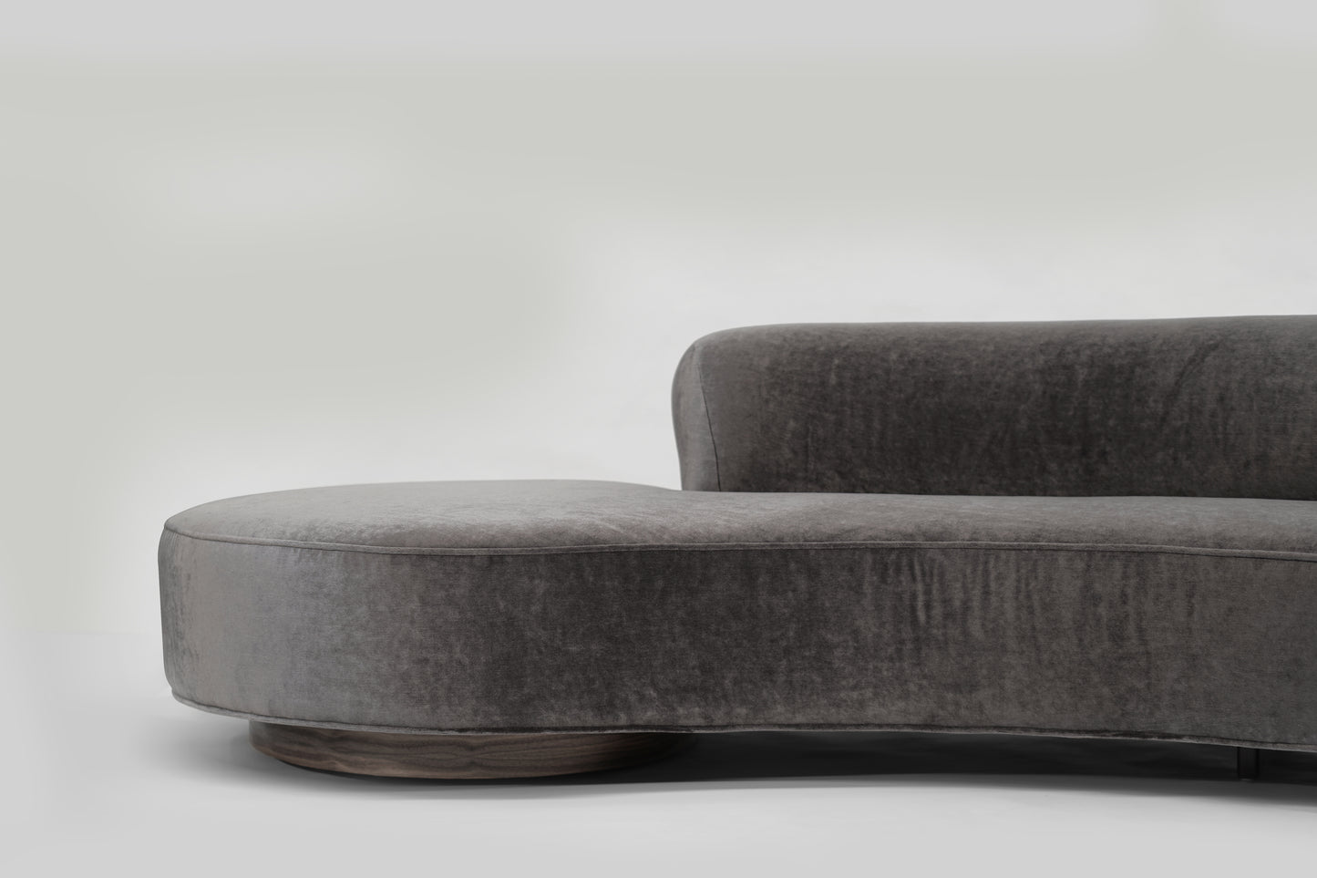 Serpentine Sofa by Vladimir Kagan in Mohair, Model 150BS, 2000s