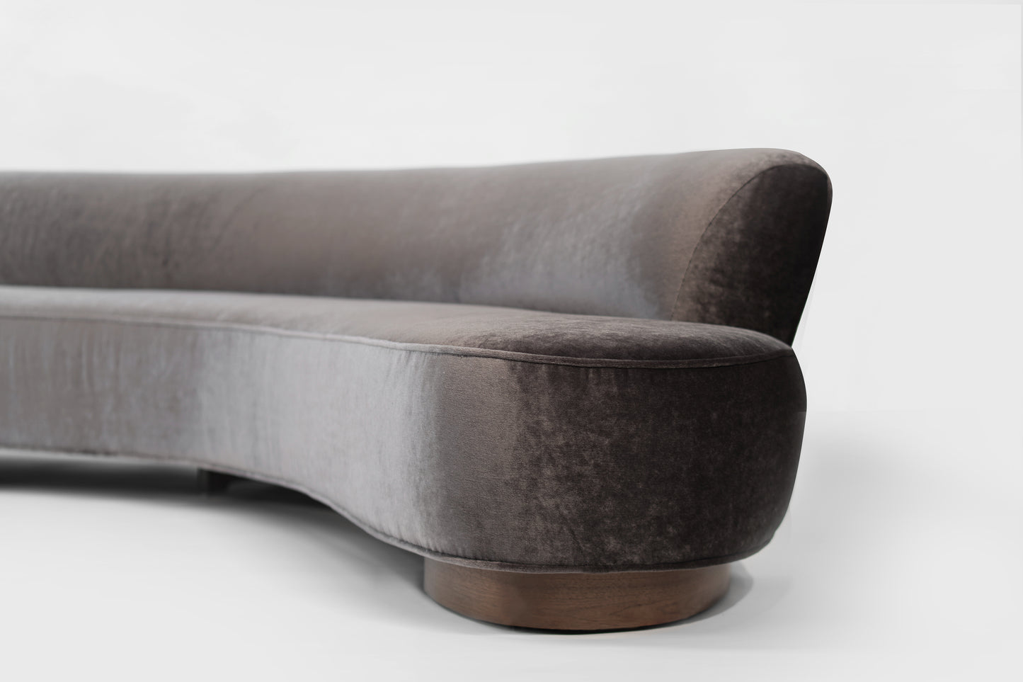 Serpentine Sofa by Vladimir Kagan in Mohair, Model 150BS, 2000s