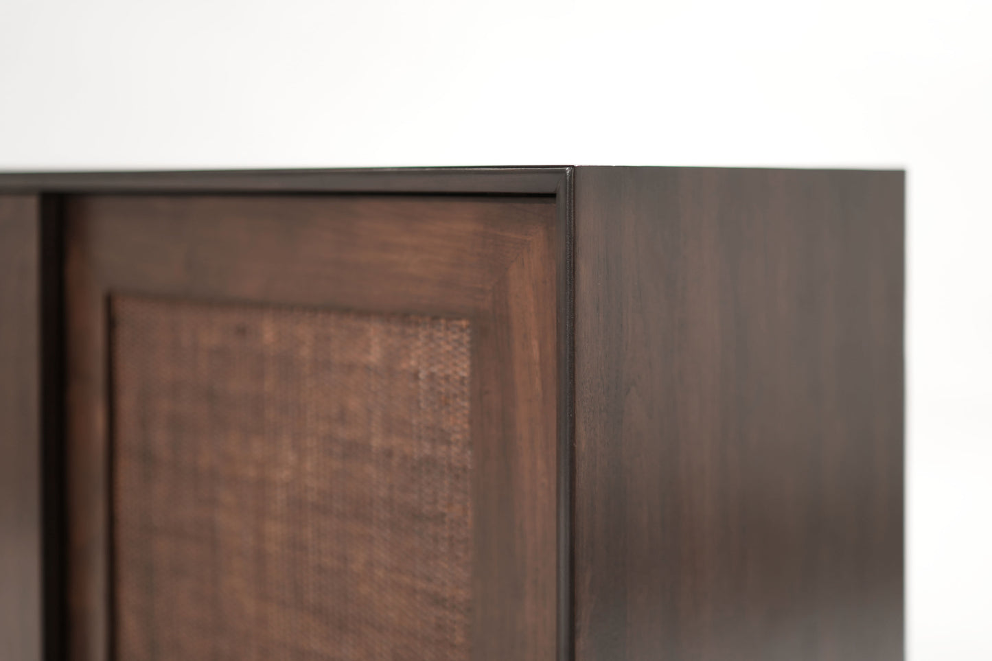 Mid-Century Modern Dark Walnut Credenza, C. 1950s