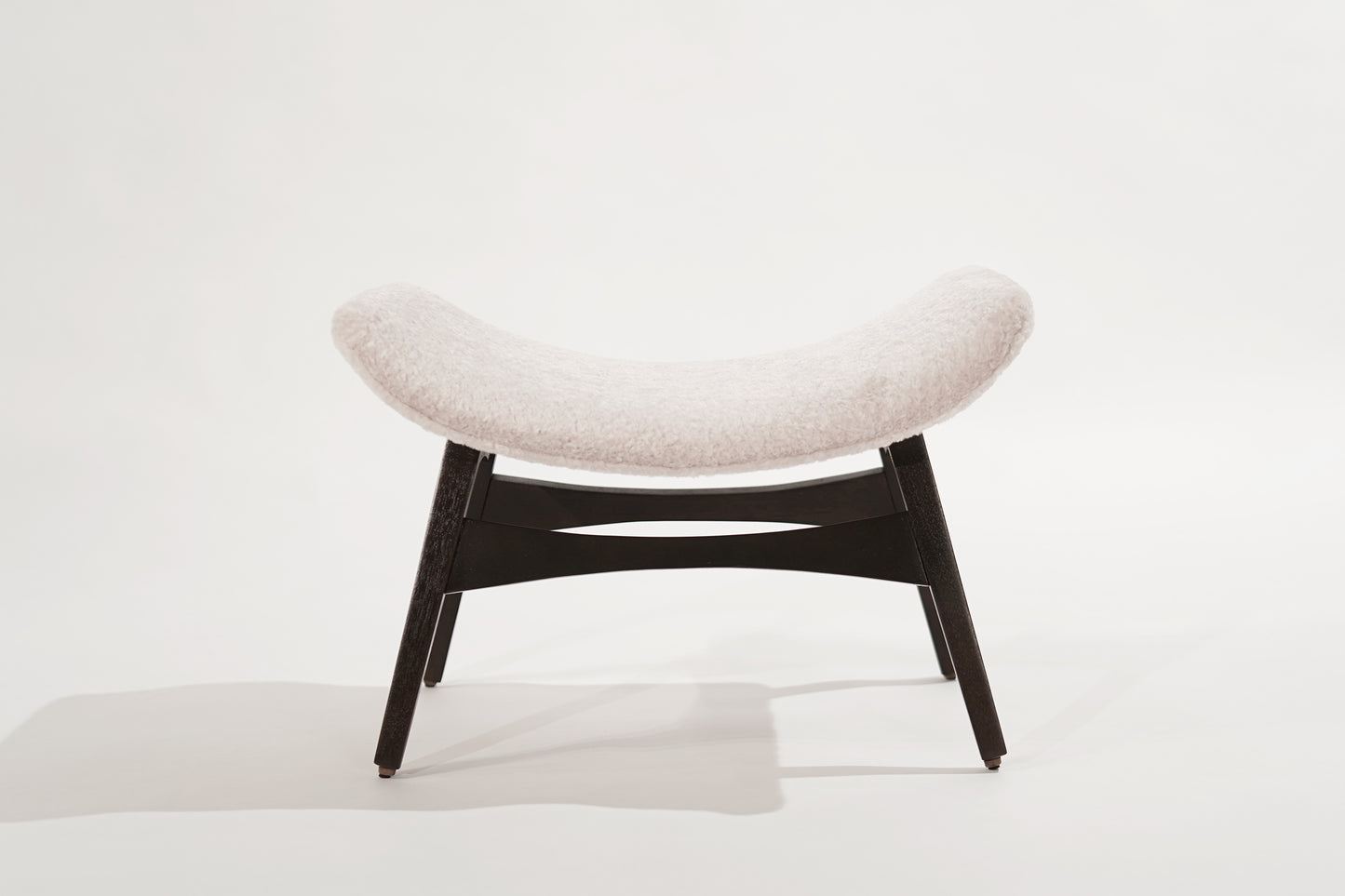 Danish Modern Walnut Footstool, C. 1950s