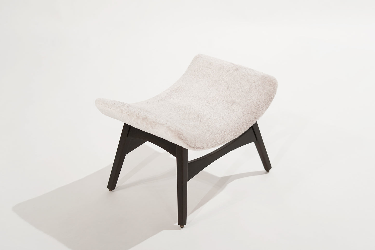 Danish Modern Walnut Footstool, C. 1950s
