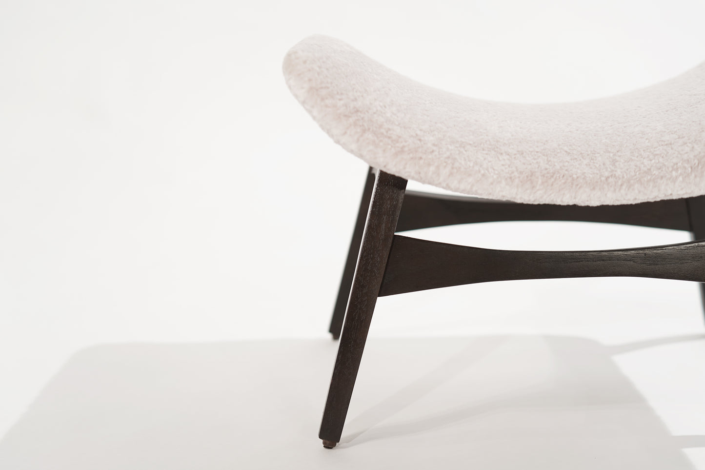 Danish Modern Walnut Footstool, C. 1950s