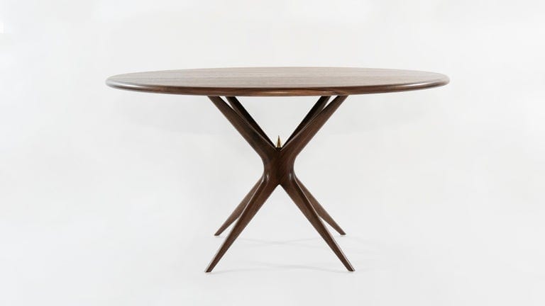 Gazelle Dining Table in Natural Walnut