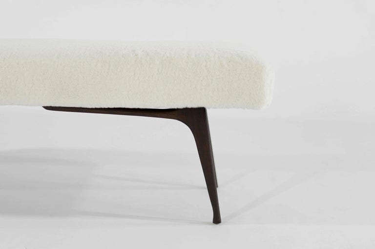 Sculptural ICO Bench Series 60 in Special Walnut