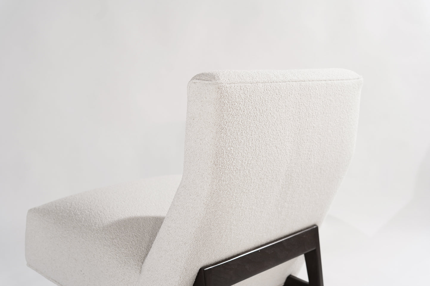 Classic Slipper Chairs by Jens Risom in Bouclé, circa 1950s