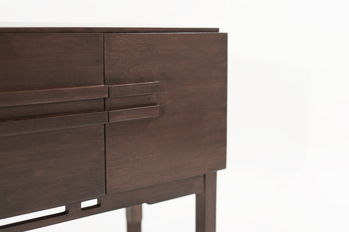 Walnut Console Table by John Stuart, 1950s